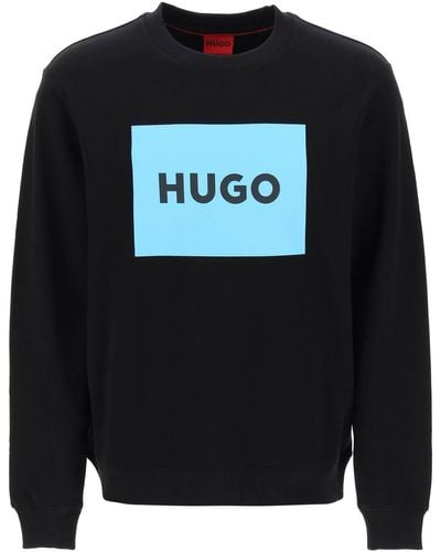 HUGO Duragol Logo Box Sweatshirt - Black