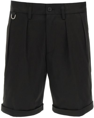 Neil Barrett Minimalist Slim Naval Shorts - Black