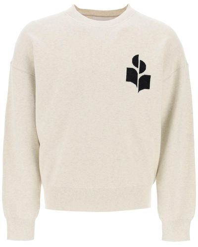 Isabel Marant Wool Cotton Atley Sweater - White
