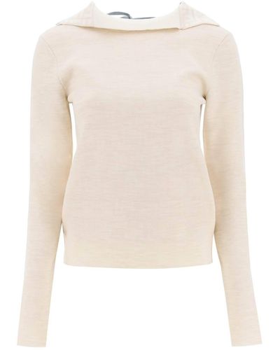 Fendi Wool Turtleneck Sweater - White