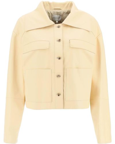 Loulou Studio 'Sulat' Leather Jacket - Natural