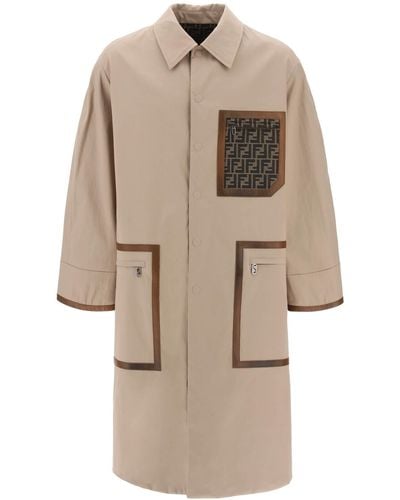 Fendi Trench reversibile in cotone - Neutro