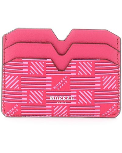 Moreau Paris 4C Leather Card Holder - Pink
