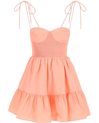 STAUD Landry Mini Dress - Pink