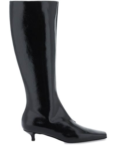 Totême The Slim Knee High Boots - Black