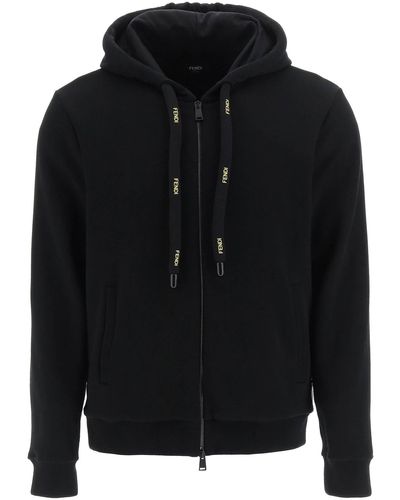 Fendi Wool And Cotton Sweatshirt - Black