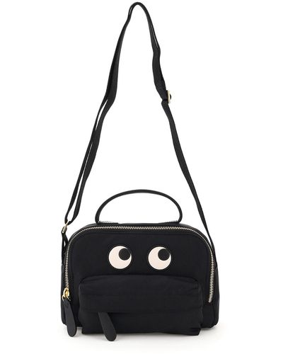 Anya Hindmarch BORSA IN NYLON CROSSBODY POUCH EYES - Nero