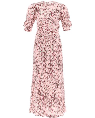 ROTATE BIRGER CHRISTENSEN Rotate Maxi Dress With Puffed Sleeves - Pink