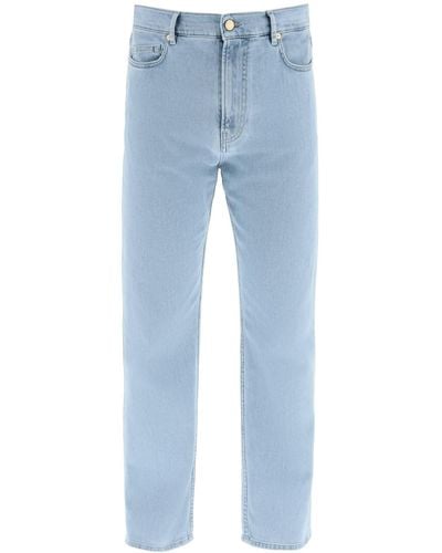 Agnona Five-Pocket Soft Denim Jeans - Blue