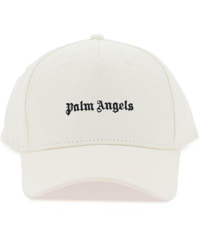 Palm Angels Embroidered Baseball Cap - White