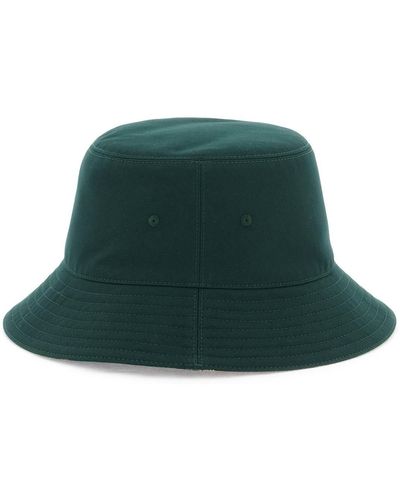 Burberry Cappello bucket reversibile in misto cotone - Verde