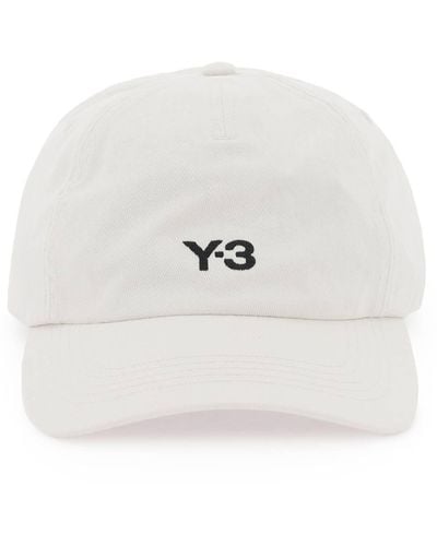 Y-3 Y-3 Hat With Curved Brim - White