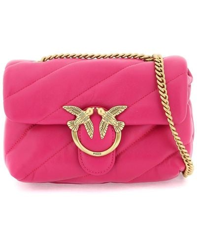 Pinko Love Classic Puff Maxi Quilt Bag - Pink