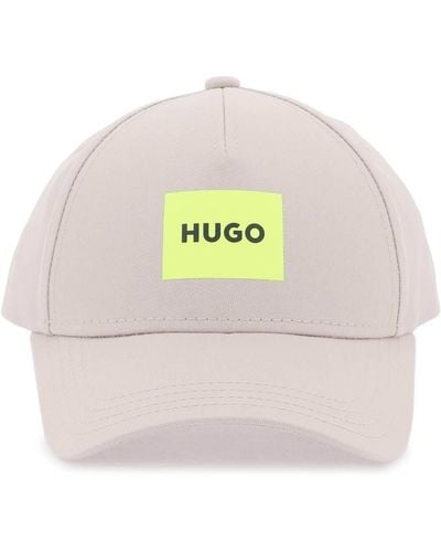 HUGO Baseball Cap With Patch Design - Grey