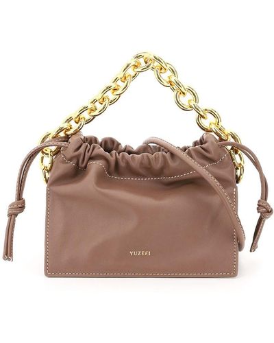 Yuzefi Mini Bom Bag With Chain - Brown