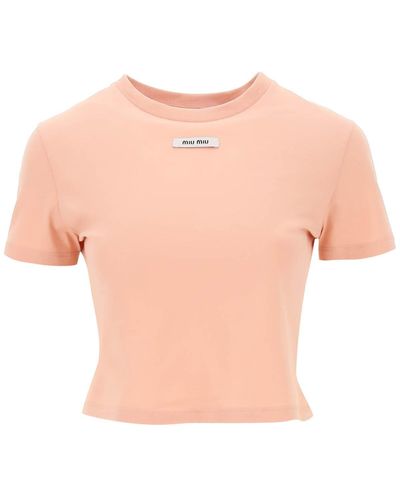 Miu Miu Bow-embellished Crop Top