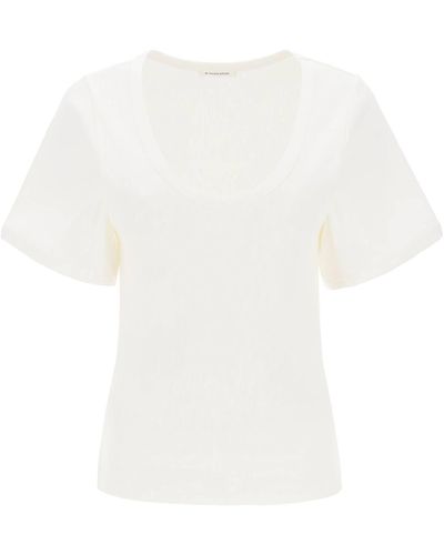 By Malene Birger T-Shirt A Costine Lunai - Bianco