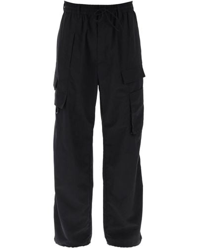 Y-3 Crinkle Nylon Trousers - Black