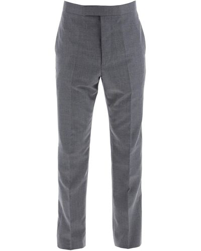Thom Browne Classic Twill Trousers For - Grey
