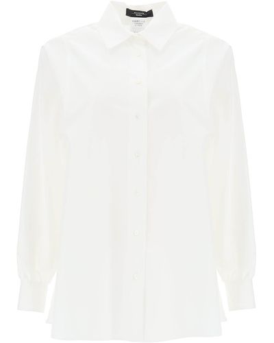 Weekend by Maxmara Fufy Cotton Poplin Shirt - White