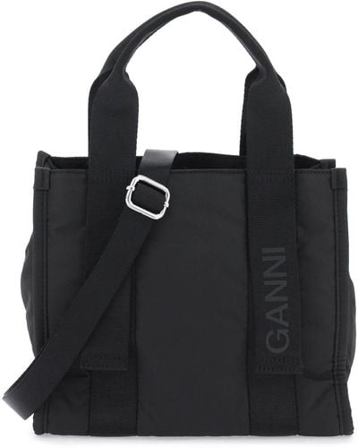 Ganni Tech Tote Bag - Black