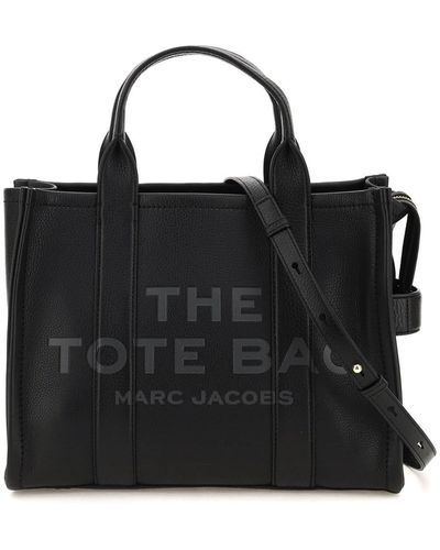 Marc Jacobs Borsa The Leather Medium Tote Bag - Nero