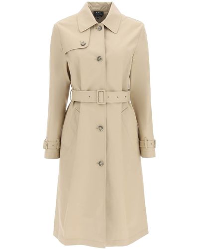 A.P.C. Isabel Trench Coat - Natural