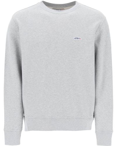 Autry Sweatshirt With Logo Label - Grey