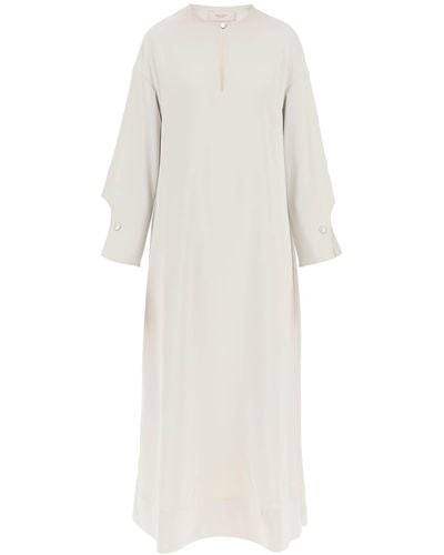 Agnona Cady Caftan Dress - White