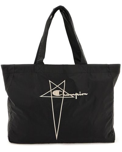 Rick Owens Nylon Tote Bag - Black