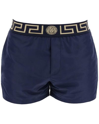 Versace Greek Sea Bermuda Shorts For - Blue