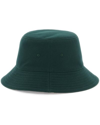 Burberry Cappello Bucket Reversibile - Verde