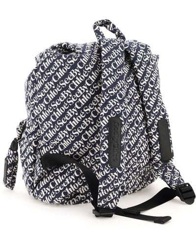 See By Chloé See By Chloe Joy Rider Jacquard Fabric Backpack - Multicolor