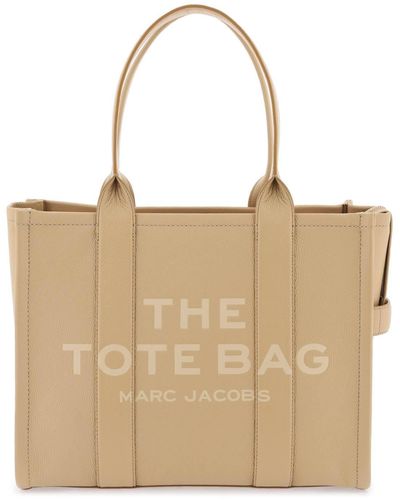 Marc Jacobs The Leather Large Tote Bag - Natural