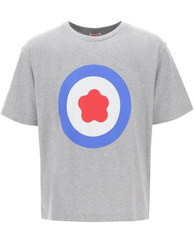 KENZO T Shirt Oversize Target - Grigio