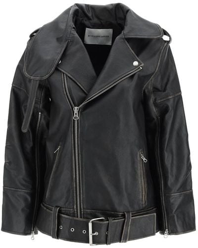 By Malene Birger Beatrisse Leather Jacket - Black