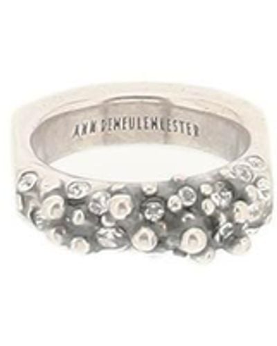 Ann Demeulemeester 'hubertine' Ring With Small Stones - Multicolor