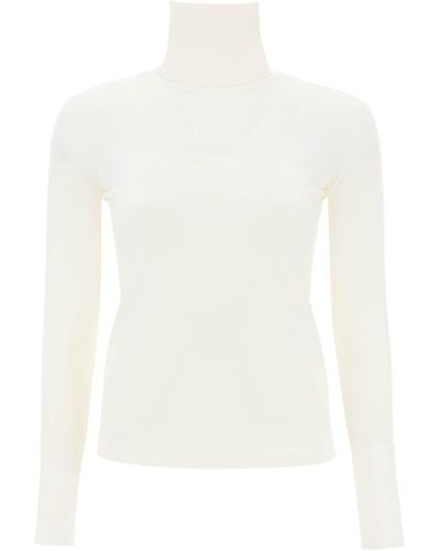 Max Mara 'palos' Turtleneck Sweater - White