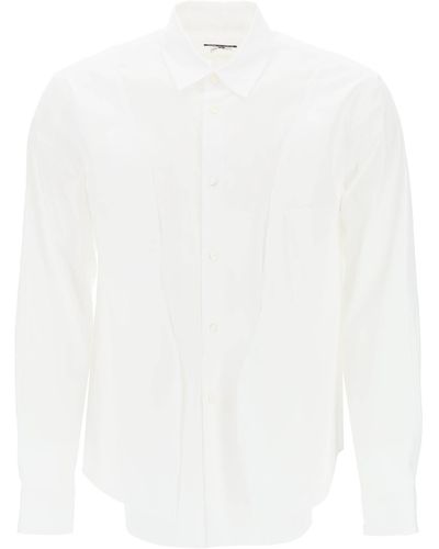 Comme des Garçons Comme Des Garcons Homme Plus Asymmetric Panelled Shirt - White