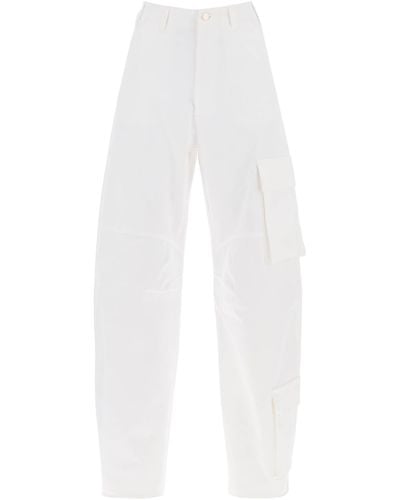 DARKPARK Rose Cargo Trousers - White