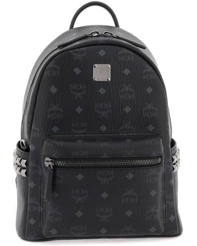 MCM Stark Small Backpack With Studs - Black