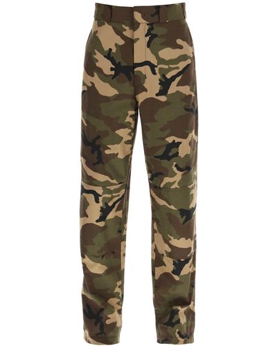 Palm Angels Camouflage Workpants - Green