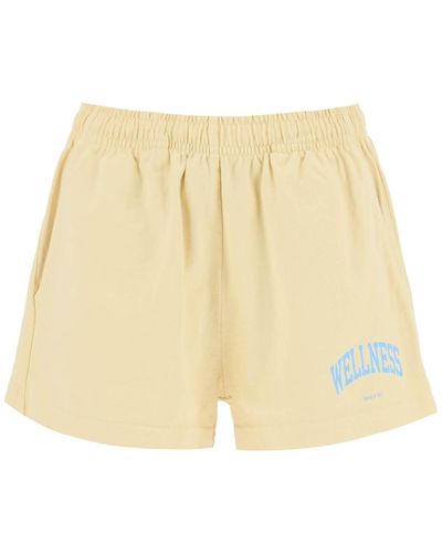 Sporty & Rich Sporty Rich 'Wellness Ivy' Disco Shorts - Natural