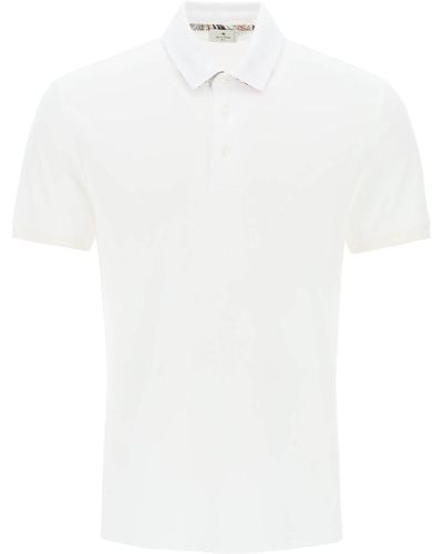 Etro Regular Fit Polo Shirt - White