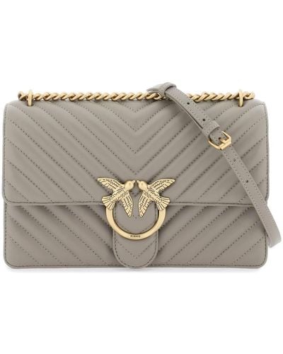 Pinko Borsa 'Classic Love Bag One' In Nappa Trapuntata - Grigio