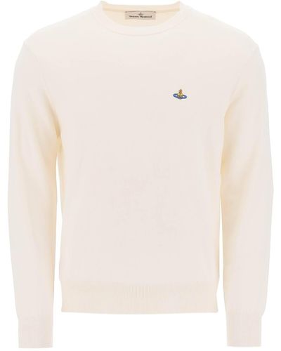 Vivienne Westwood Organic Cotton And Cashmere Sweater - White