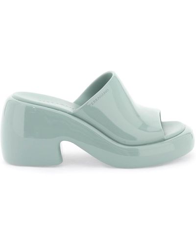 Ferragamo Mules With Chunky Sole - Green
