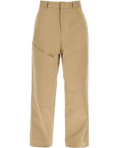OAMC Straight Cotton Trousers - Natural