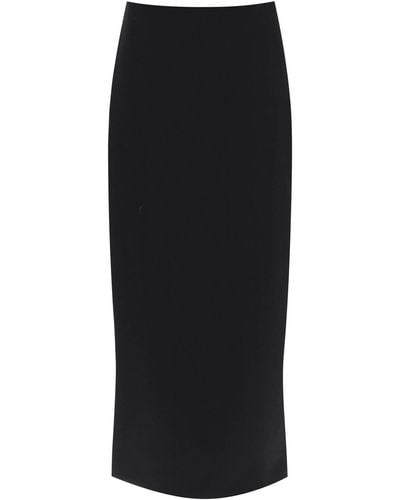 The Row Long Column Skirt - Black