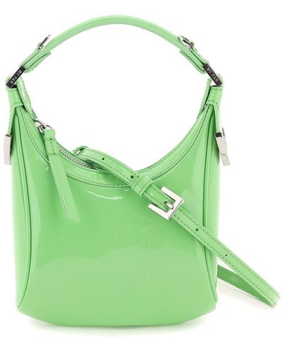 BY FAR Patent Leather 'cosmo' Bag - Green
